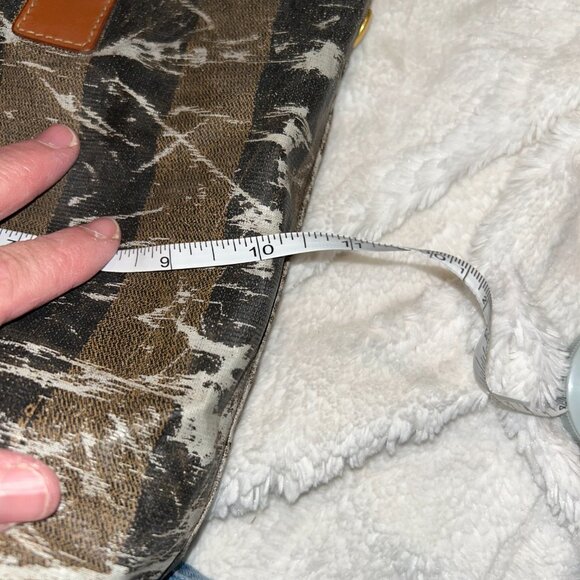 Fendi Mini Penquin Stripe Small Tote 10 x 9 - Picture 5 of 11